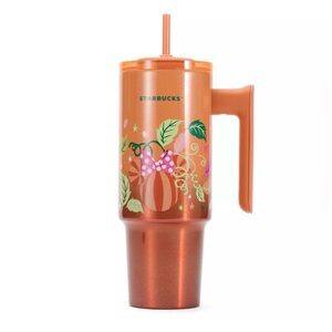 BNWT Mickey and Minnie Mouse Icon Pumpkins 30 oz. Starbucks® Tumbler with Handle